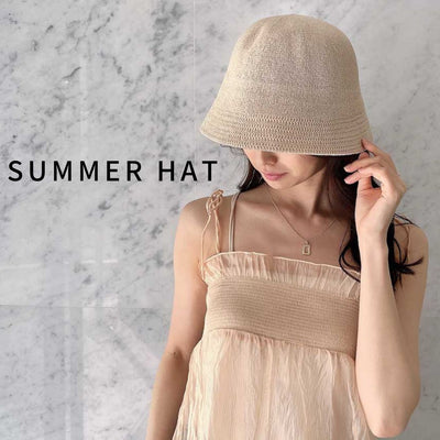 Protect yourself from the sun this summer! Bucket hats made from summer materials are now in stock. 