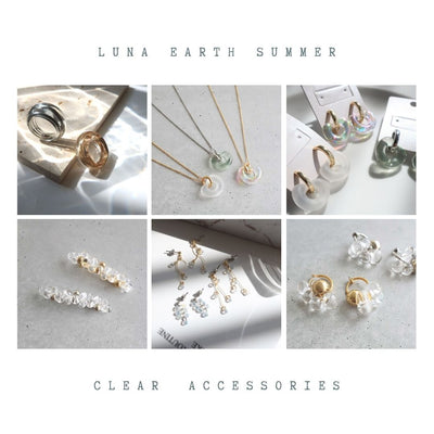 [summer accessories] We have a large selection of clear accessories that sparkle in the summer sunshine! 