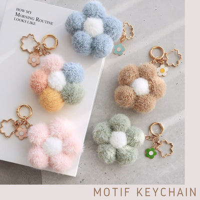 We have received motif key chains with a strong presence.