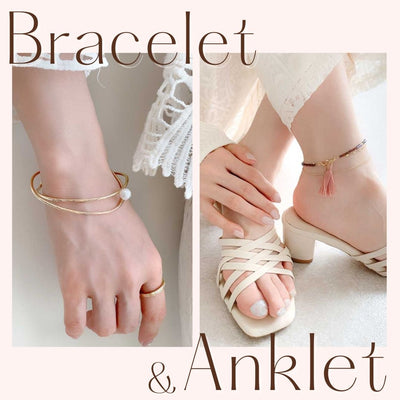 A classic popular item for summer! anklet &amp; bracelet feature 
