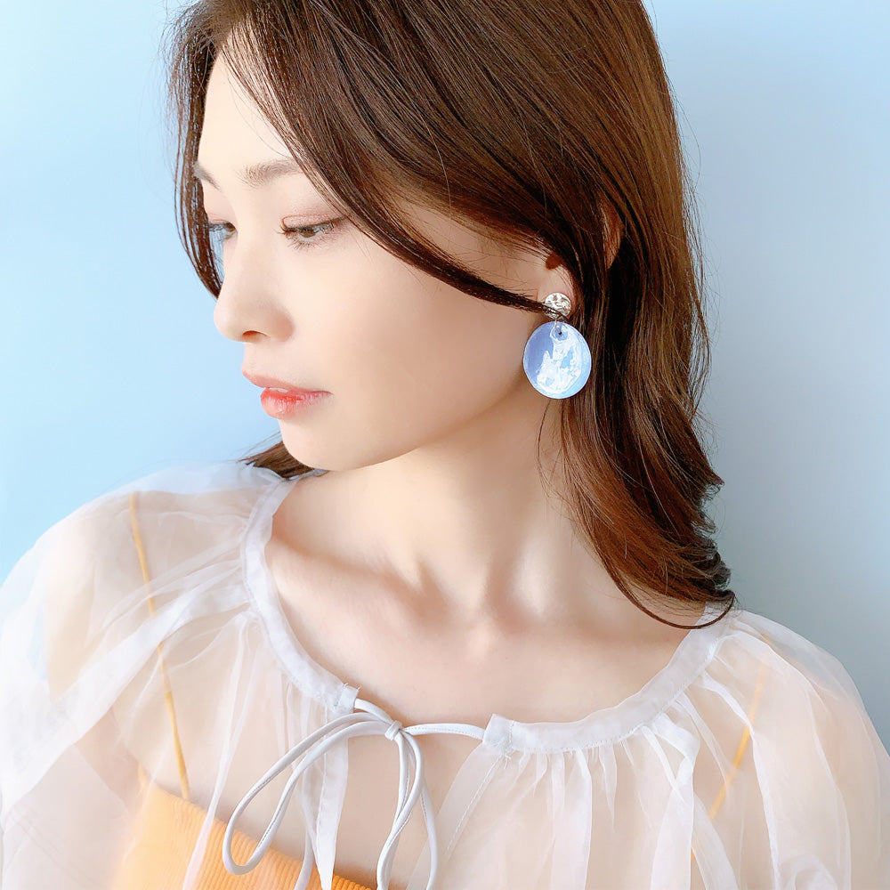 E-618) シェルデザインイヤリング – LUNA EARTH ONLINE