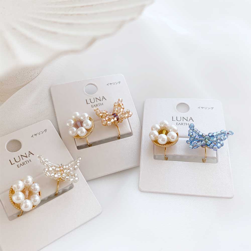 ドイツ製バタフライ　リメイク　ハンドメイドイヤリング バタフライ ( ピアス ⁄ イヤリング ) | THE HANY 公式オンライン