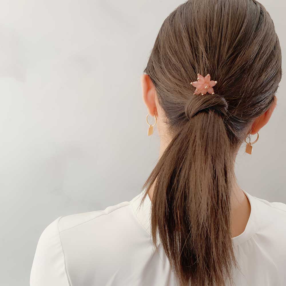 押し花ポニーフック 苺 ビオラ 