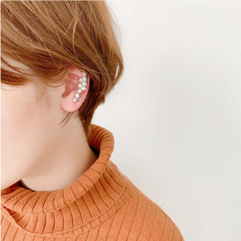 E-201) パール＆ビジューイヤークリップ – LUNA EARTH ONLINE 